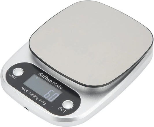 Digital Kitchen Scale 10kg Silver ABS