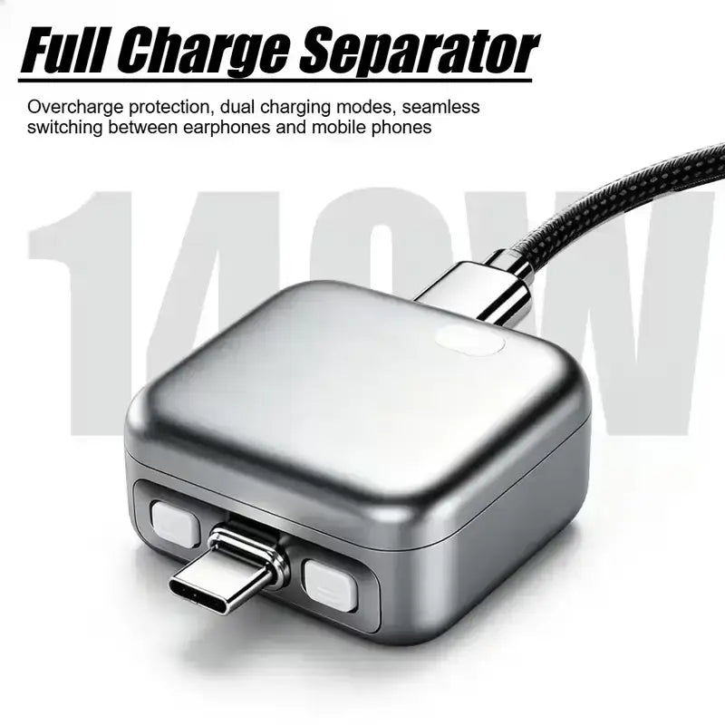 Smart Auto Power Off Charger Protector 140W with AI Full Charge Disconnect Function