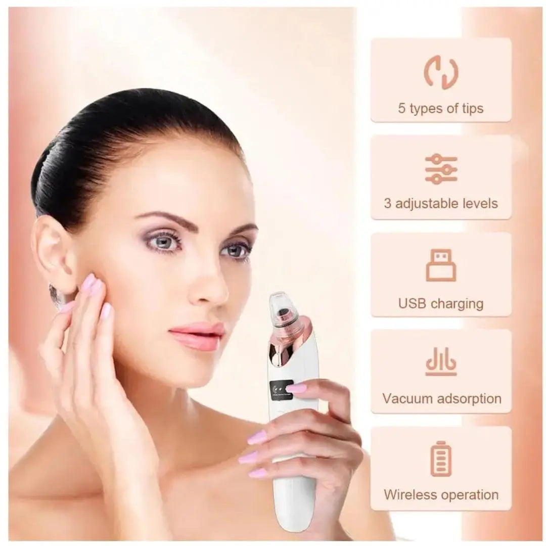 Rechargeable Blackhead Remover with Detachable Head