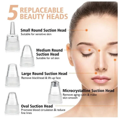 Rechargeable Blackhead Remover with Detachable Head